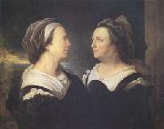 Hyacinthe Rigaud Madame Rigaud Mother of the Artist in Two Different Positions (mk05) oil painting artist